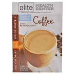 Elite Health Center- Coffee Shake & pudding Mix, Low Carb, Low Sugar, Gluten Free, 15g Protein,  (Pack of 7)